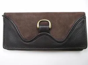 Scully Wallet Collection: Leather Clutch Wallet Harness Trim