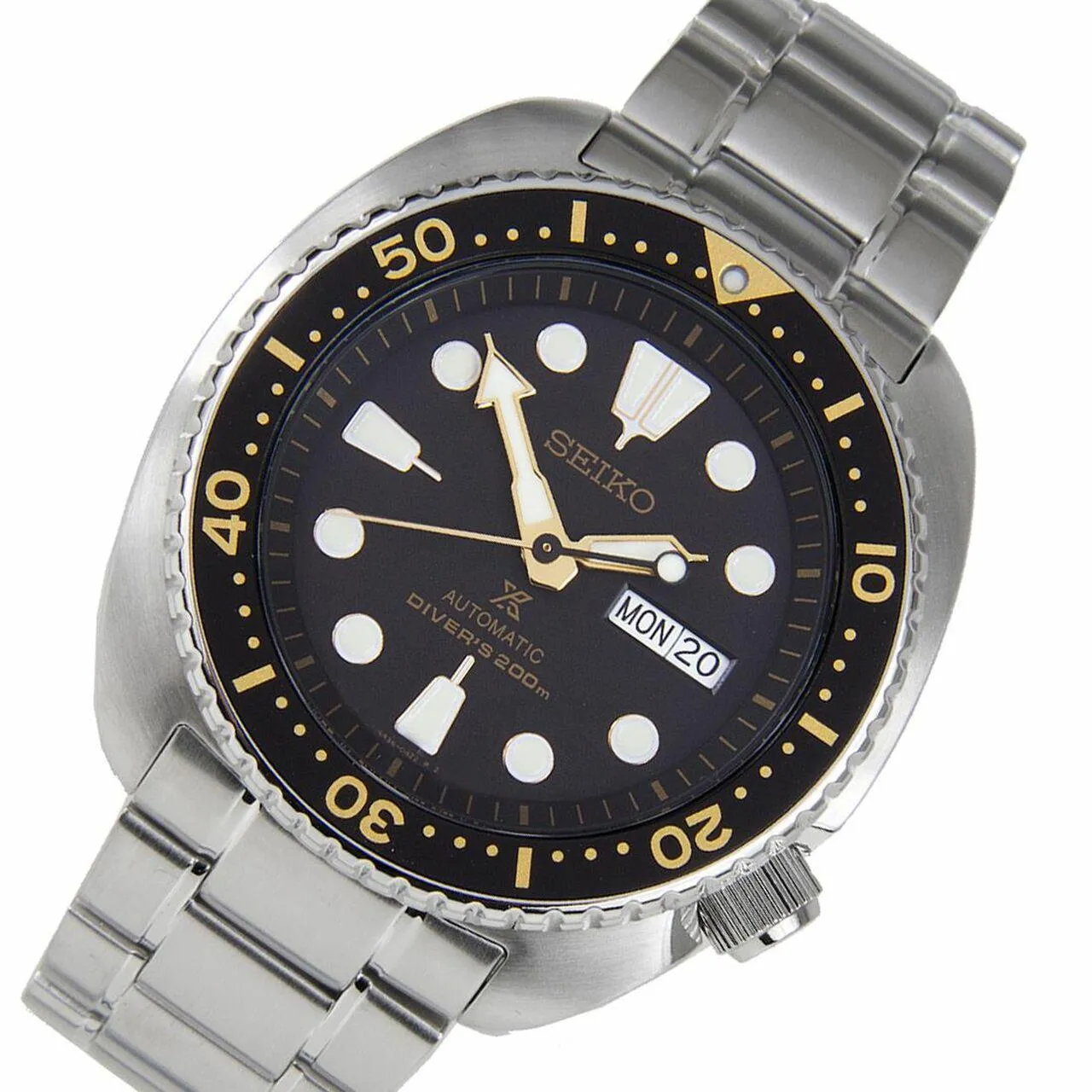 Seiko Prospex Silvertone Automatic Diver Men's Watch SRP775