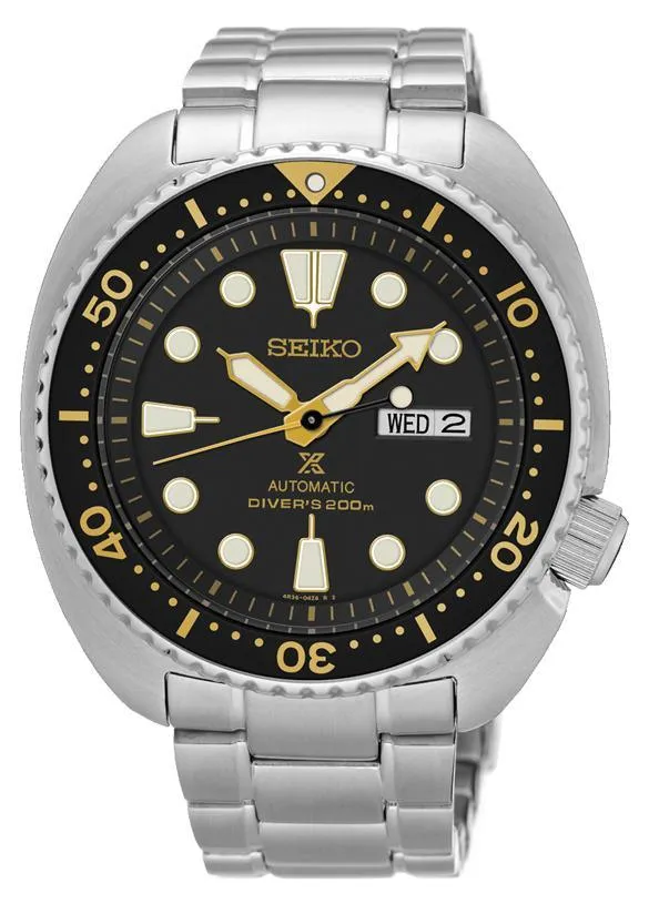 Seiko Prospex Silvertone Automatic Diver Men's Watch SRP775