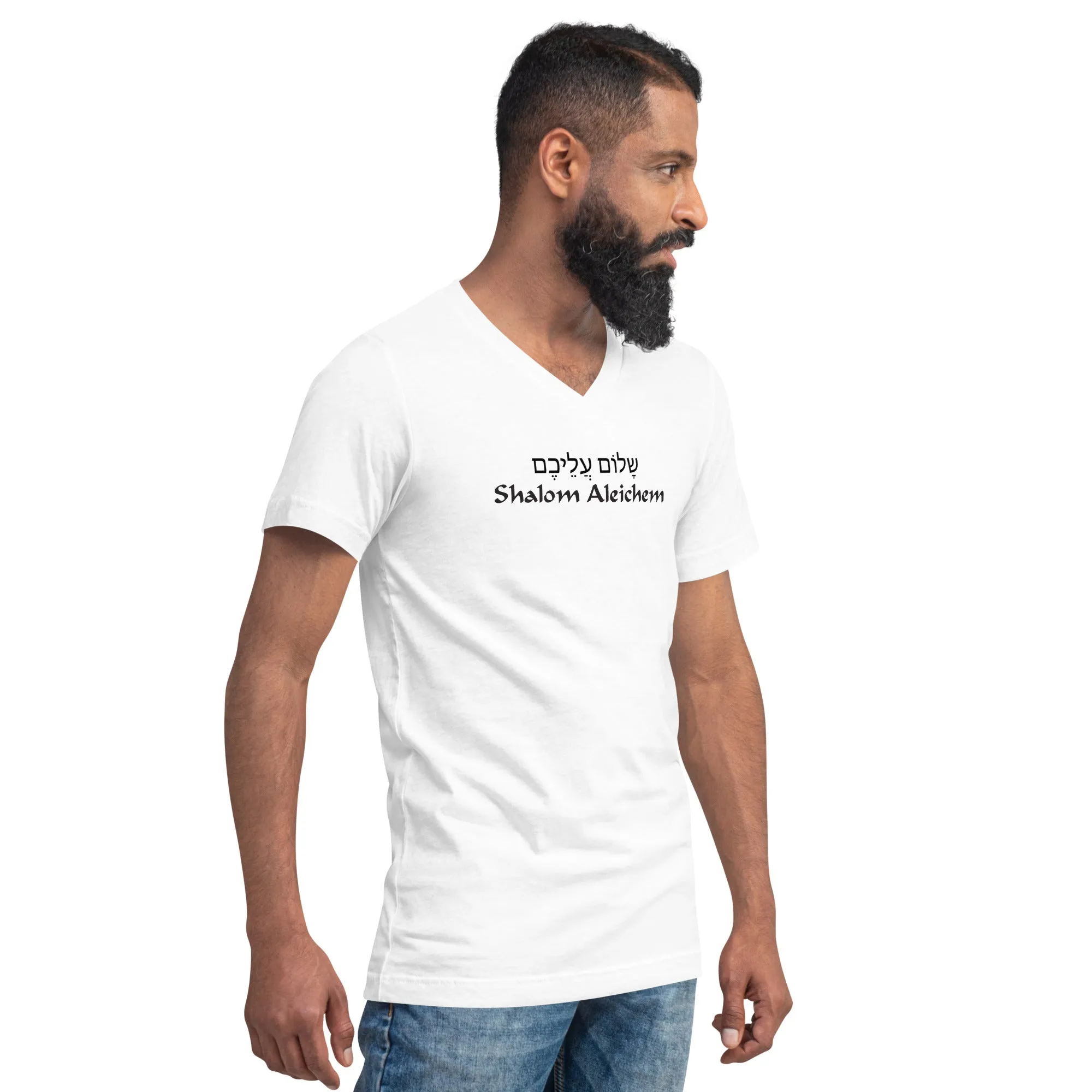 Shalom Unisex Short Sleeve V-Neck T-Shirt