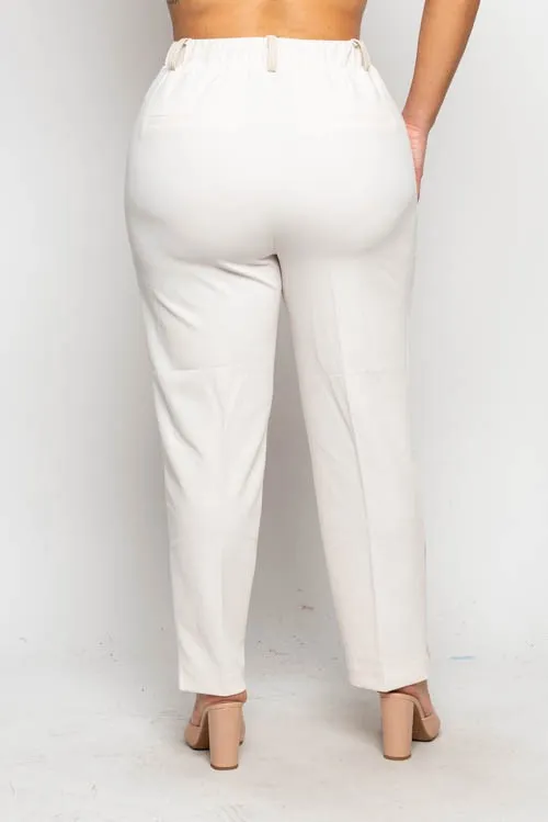 side stripe luxe pants