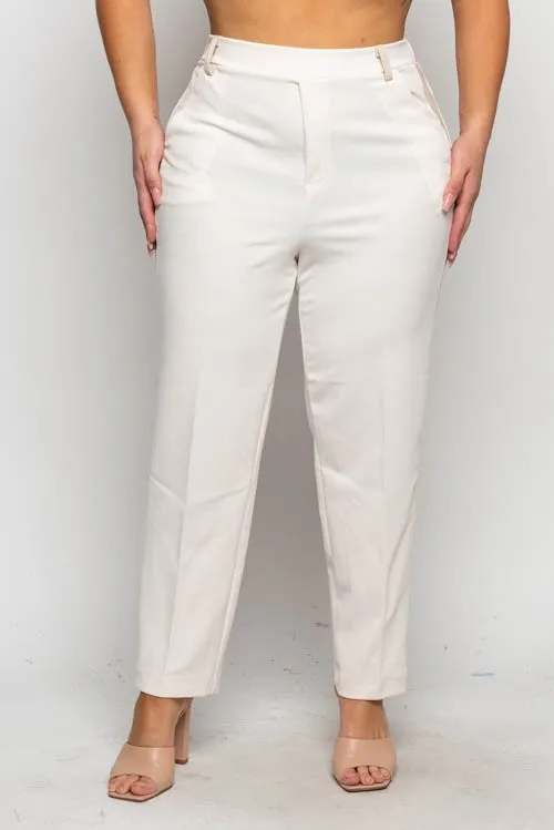 side stripe luxe pants