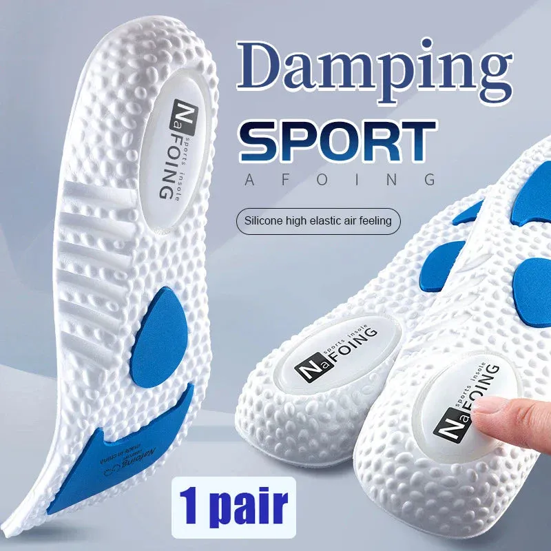 Silicone Orthopedic Soft Elastic Sneakers Insoles