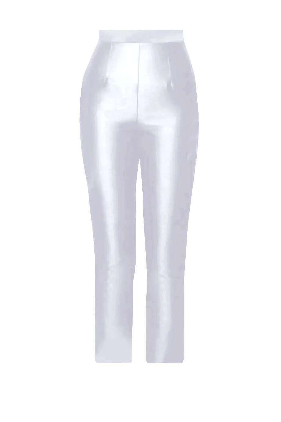 Silk and Wool Cigarette Pants