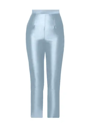 Silk and Wool Cigarette Pants