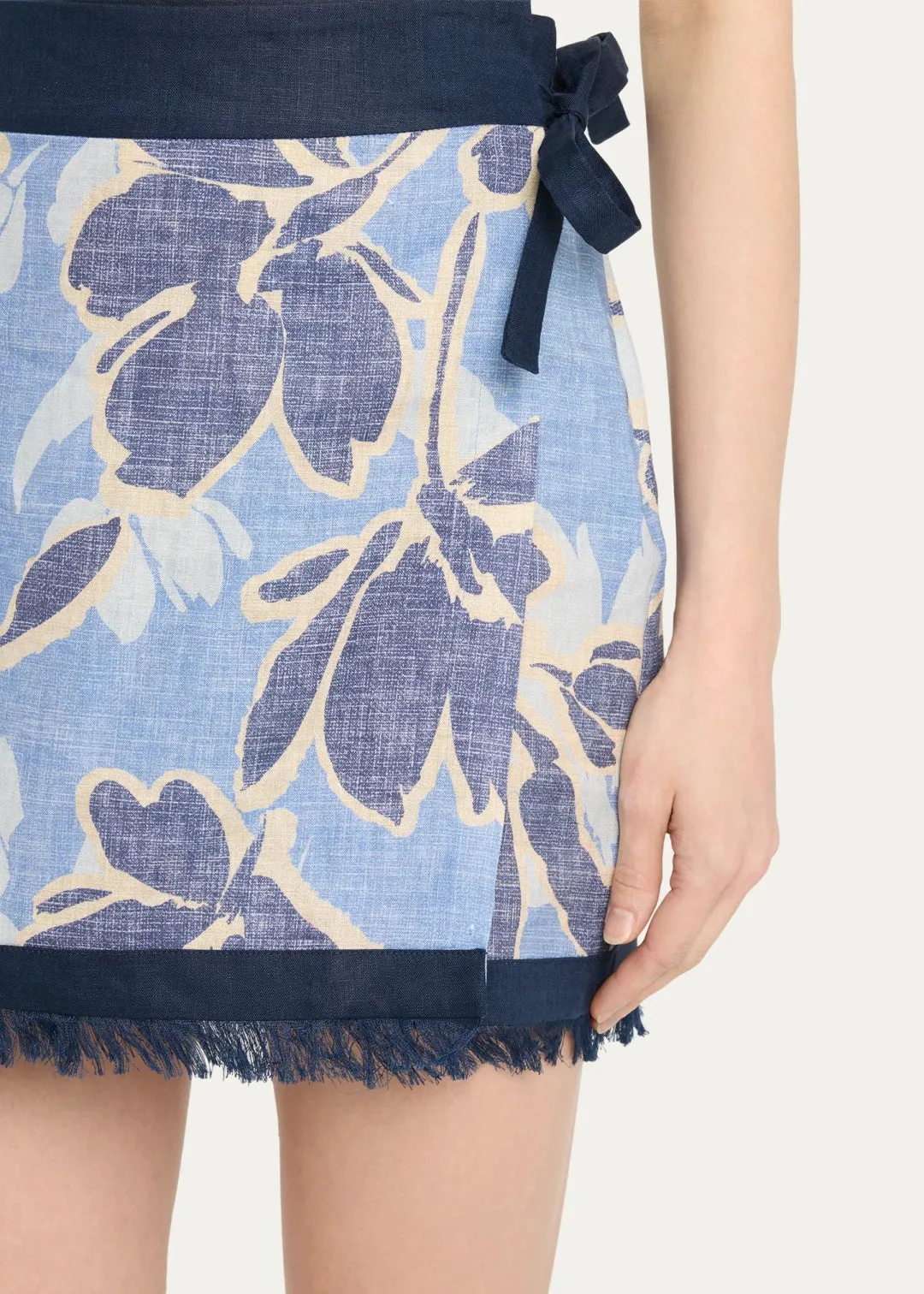 SIMKHAI BETHANY MINI WRAP SKIRT
