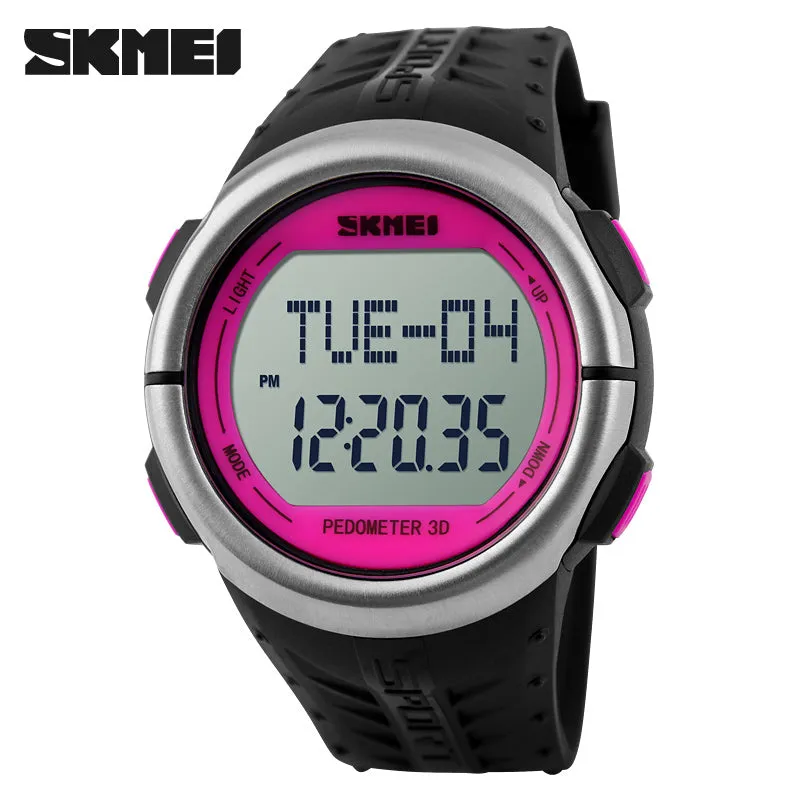 SKMEI Pedometer Heart Rate Monitor Calories Counter Fitness Tracker Outdoor Men Sports Watches Digital Watch Women Wristwatches