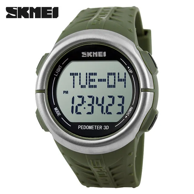SKMEI Pedometer Heart Rate Monitor Calories Counter Fitness Tracker Outdoor Men Sports Watches Digital Watch Women Wristwatches