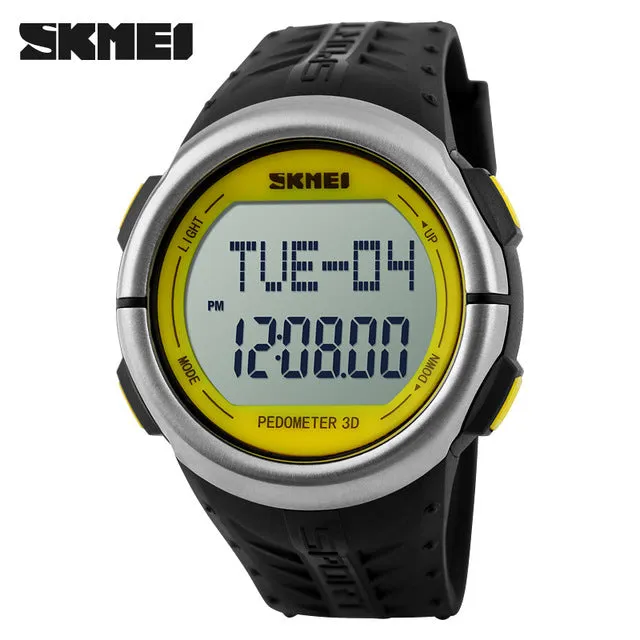 SKMEI Pedometer Heart Rate Monitor Calories Counter Fitness Tracker Outdoor Men Sports Watches Digital Watch Women Wristwatches