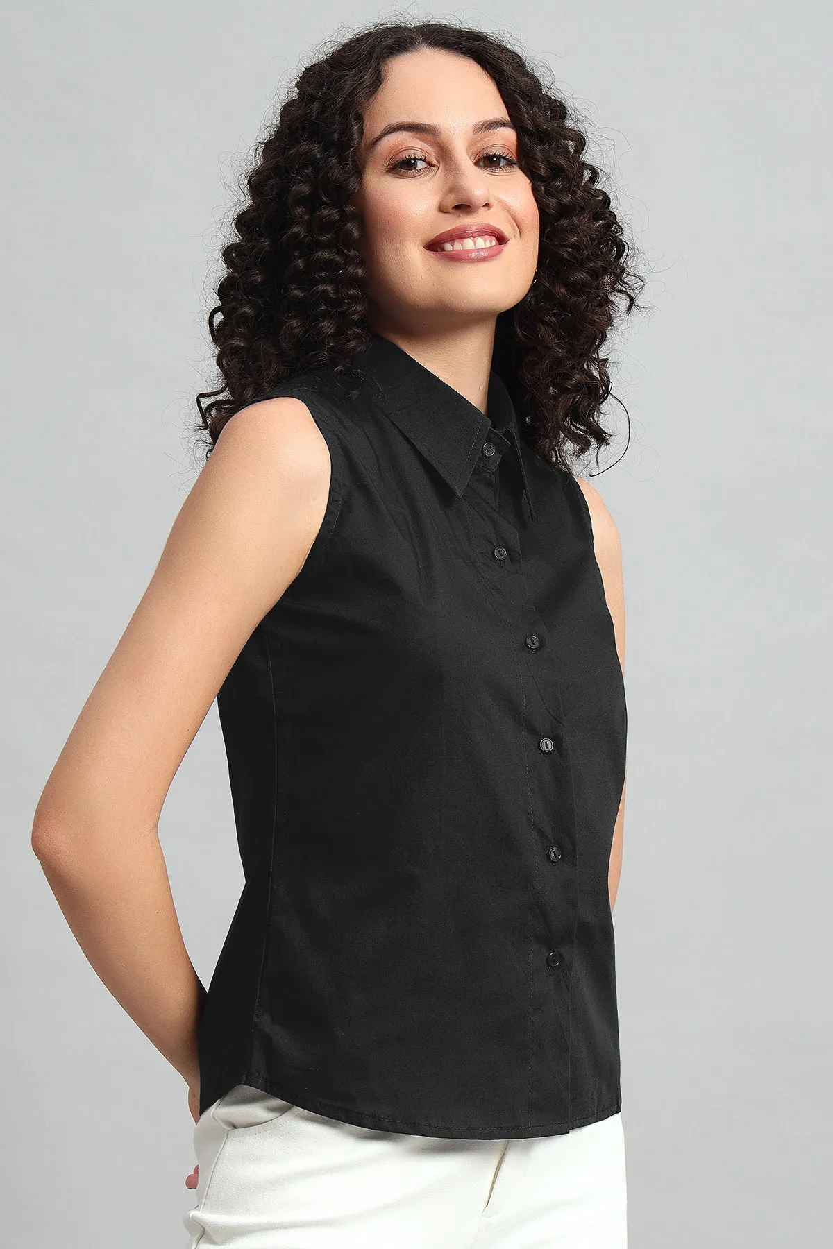 Slim-Fit Shirt, Black