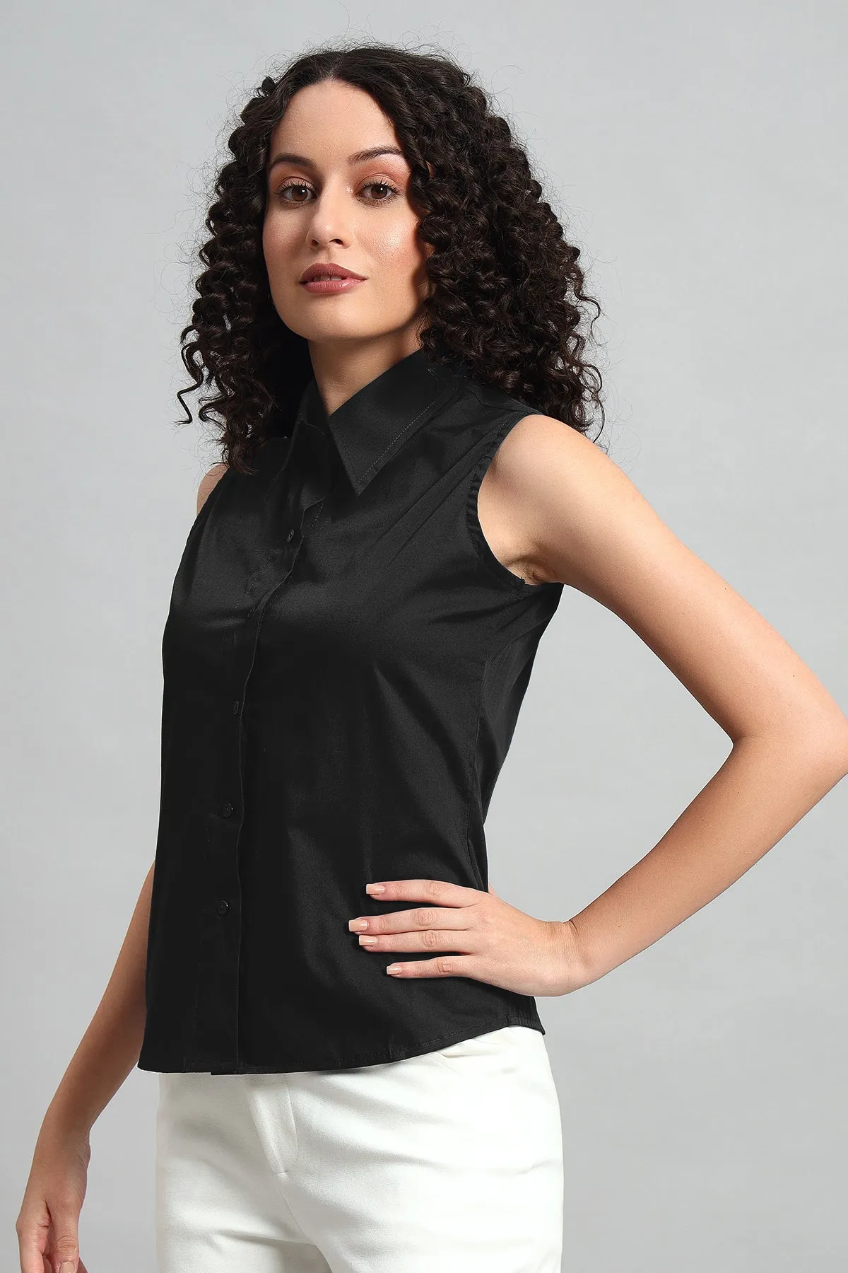 Slim-Fit Shirt, Black