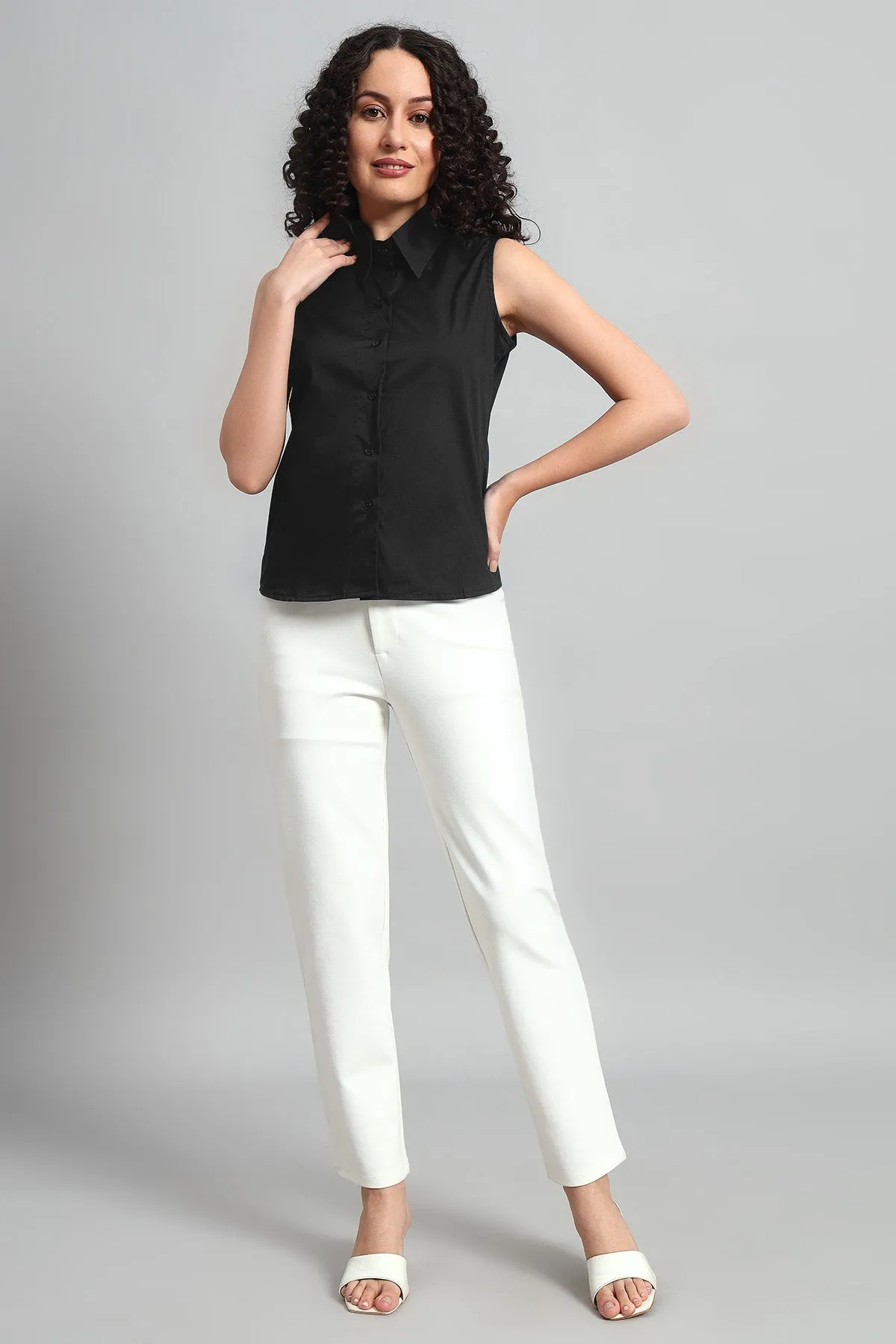 Slim-Fit Shirt, Black