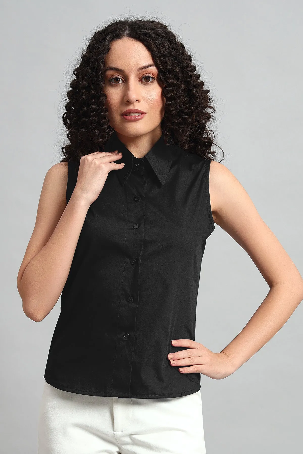Slim-Fit Shirt, Black