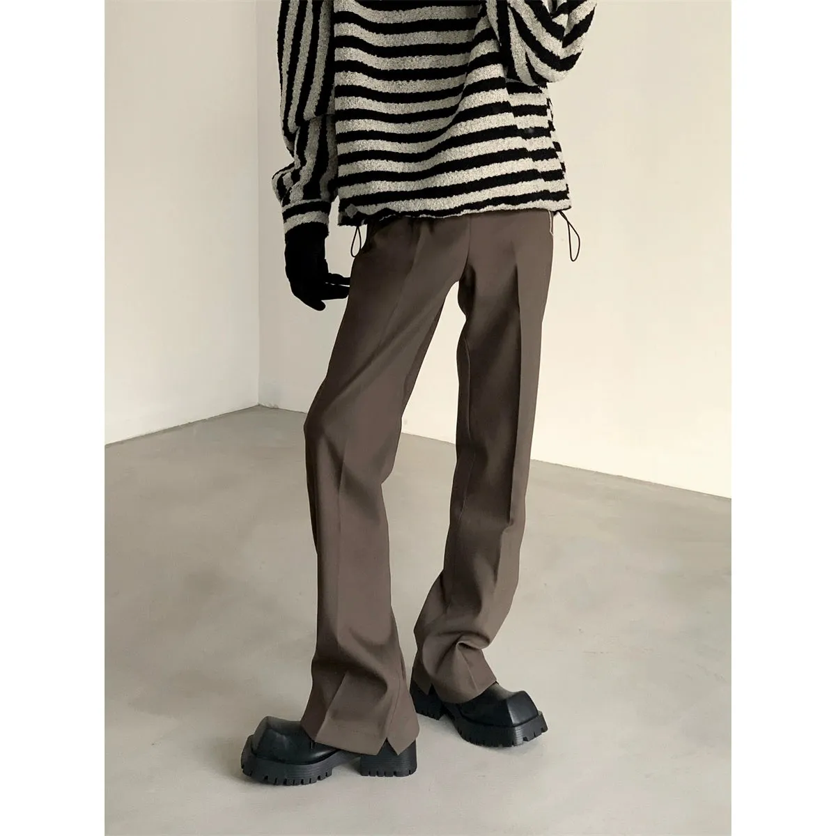 Slim Fit Straight Leg Trousers