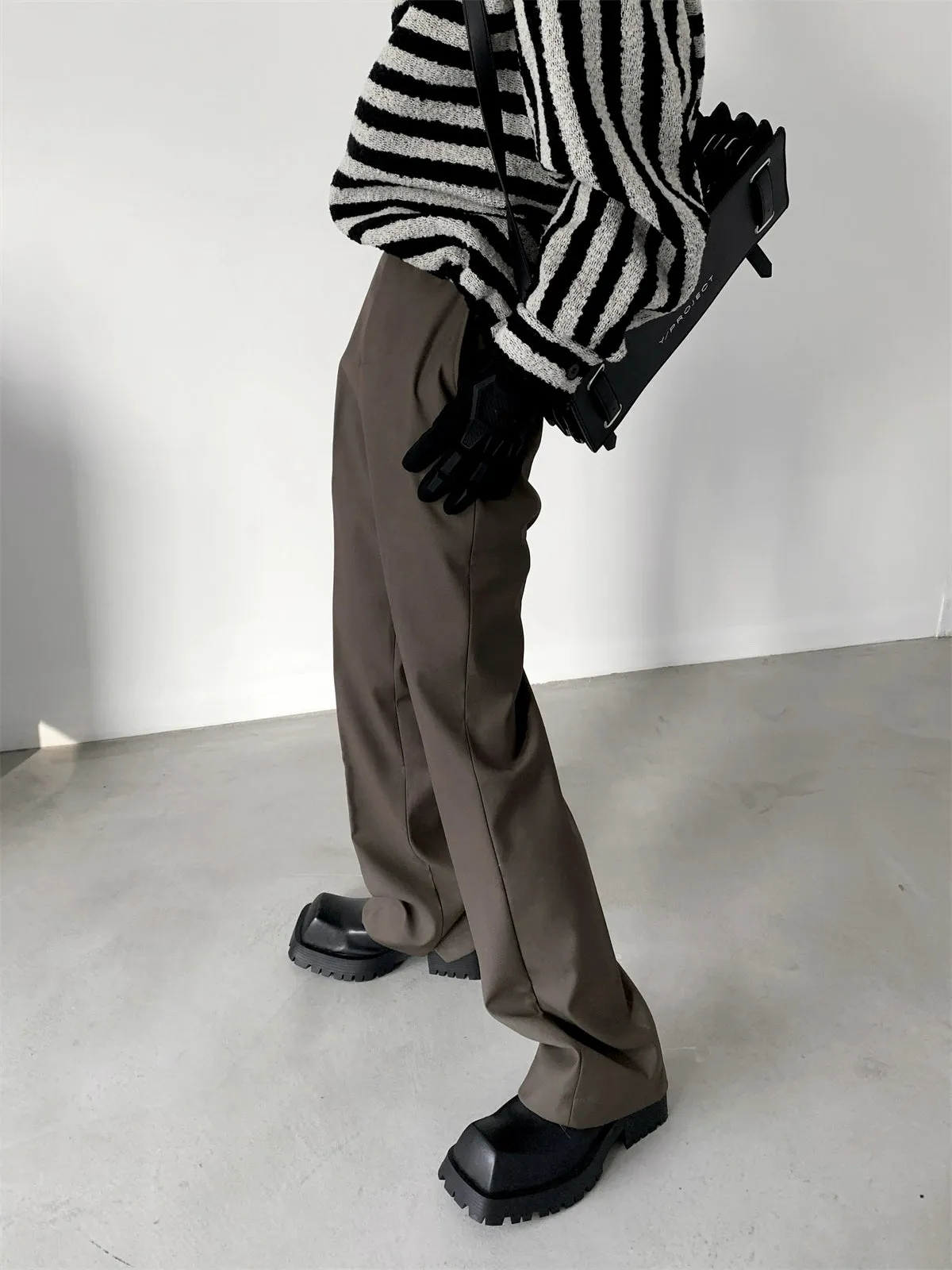 Slim Fit Straight Leg Trousers