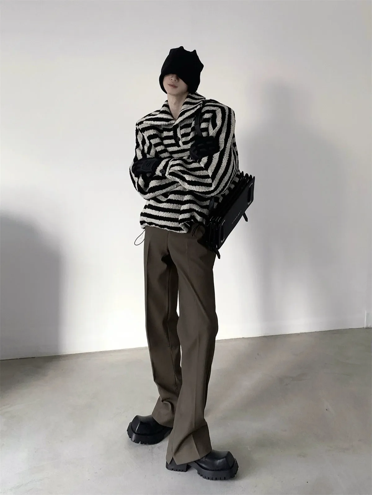Slim Fit Straight Leg Trousers