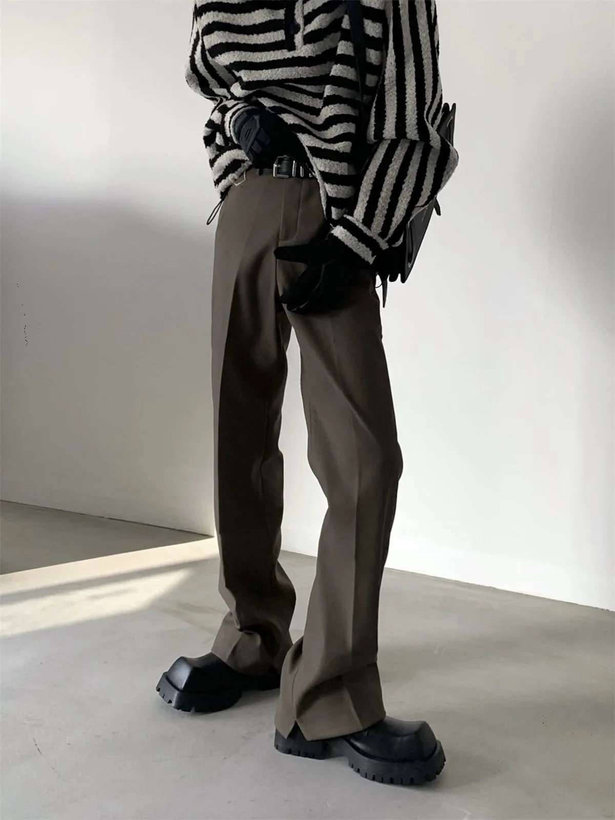 Slim Fit Straight Leg Trousers
