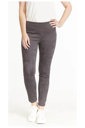 SlimSation - Wide Band Pull-On  Ankle Legging - Dark Charcoal - M40708PM