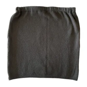 Small Bun Warmer Skirt - Brown - 141