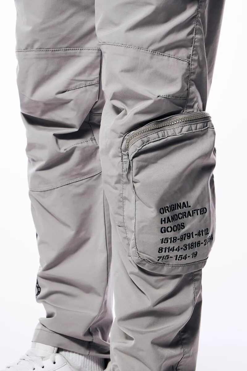 Smoke Rise Nylon Utility Grey Pants