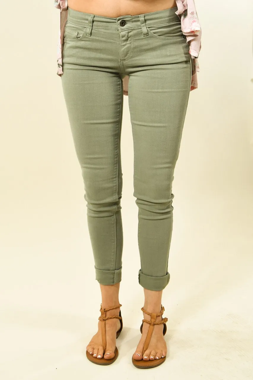 Sneak Peek Sage Skinny Jeans