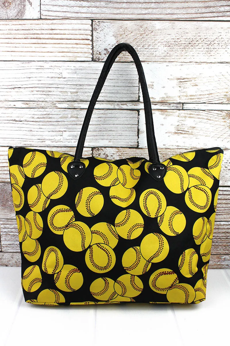 Softball Large Shoulder Tote