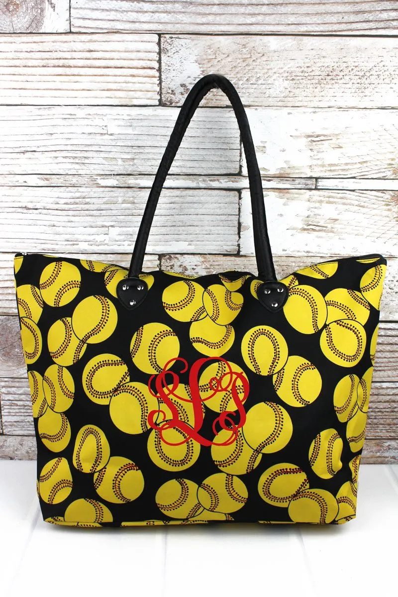 Softball Large Shoulder Tote