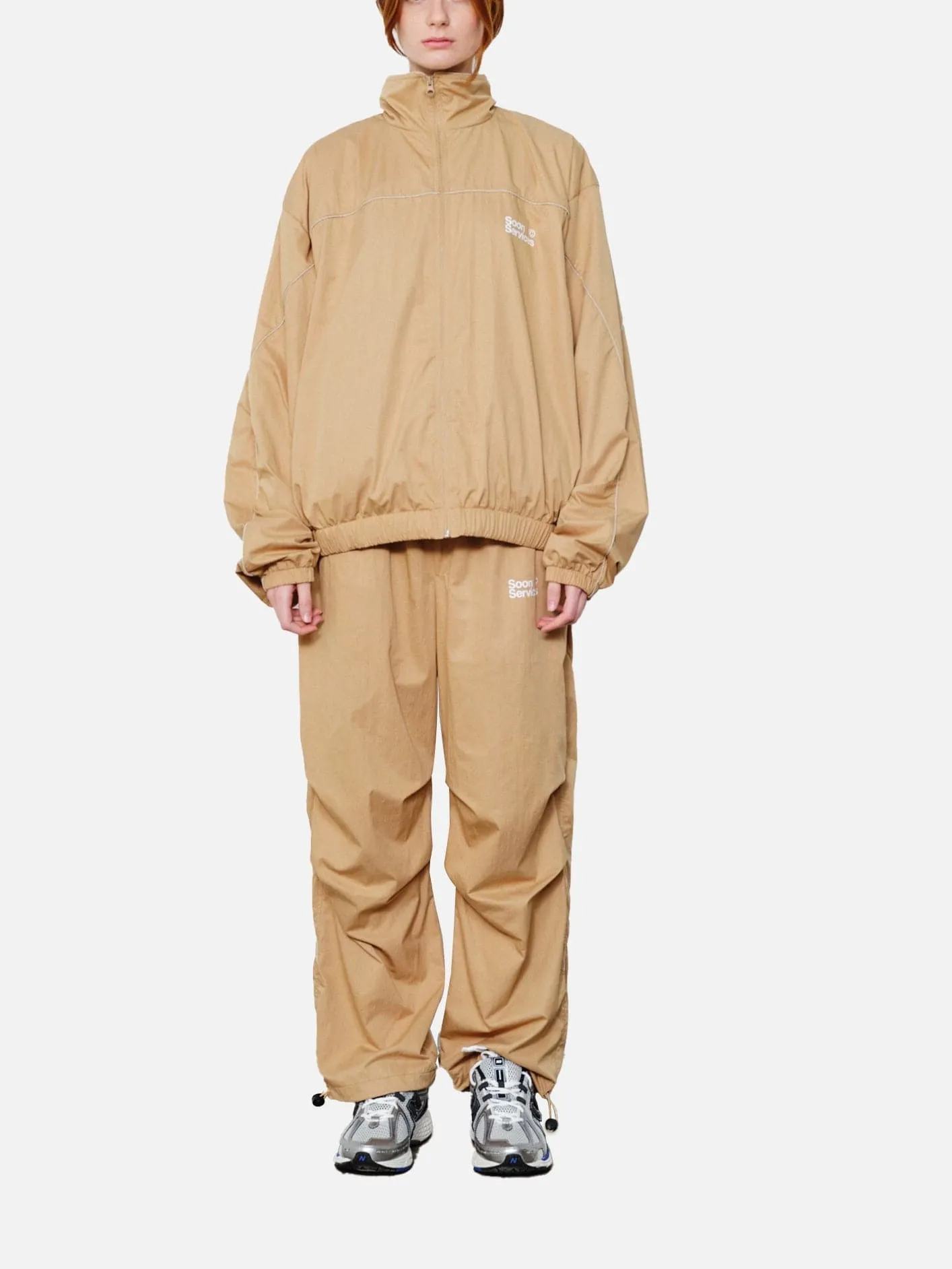 Soon Services Track Pants - Beige