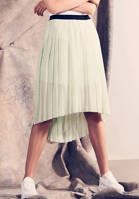 Sparkz Womens Dorette High Low Skirt Green