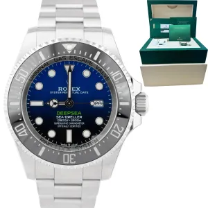 STICKERED Rolex Sea-Dweller Deepsea James Cameron Blue Steel 44mm 126660 Watch