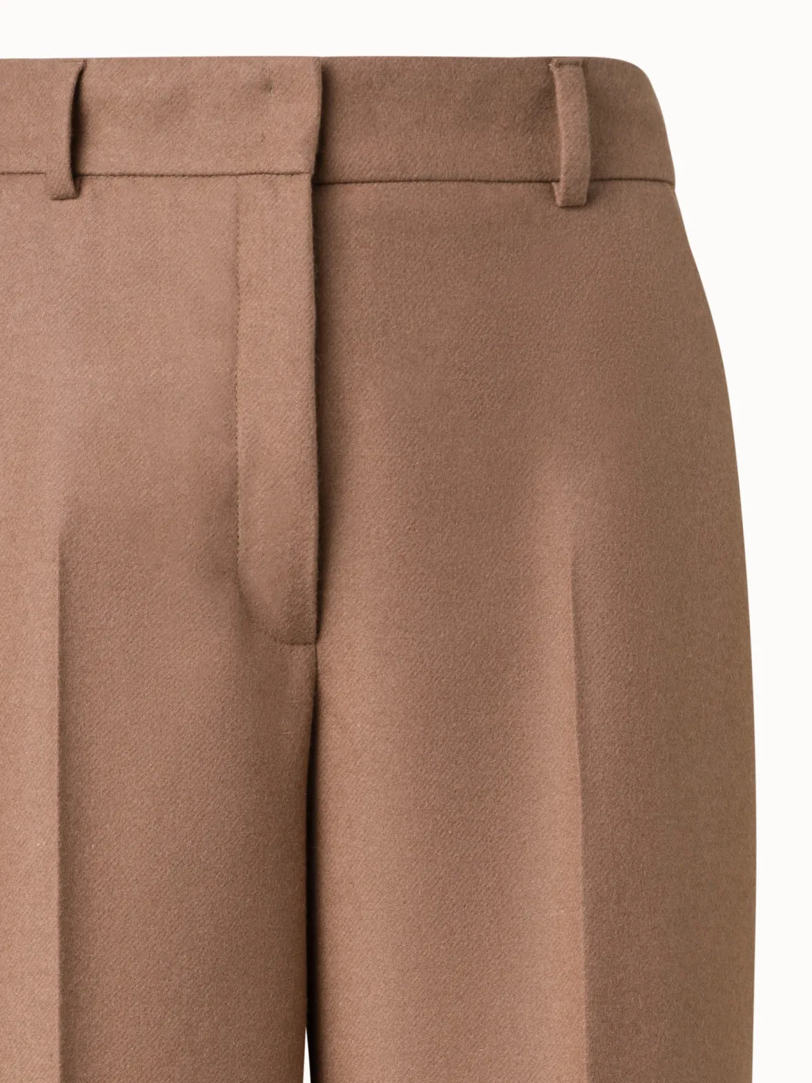 Straight Wool Blend Pants