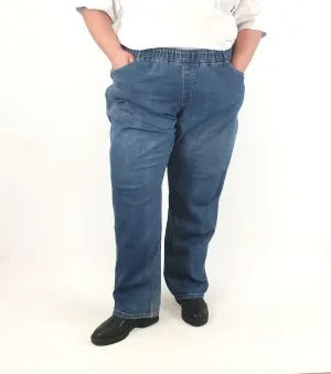 Street mid-denim straight leg jeans size 3XL