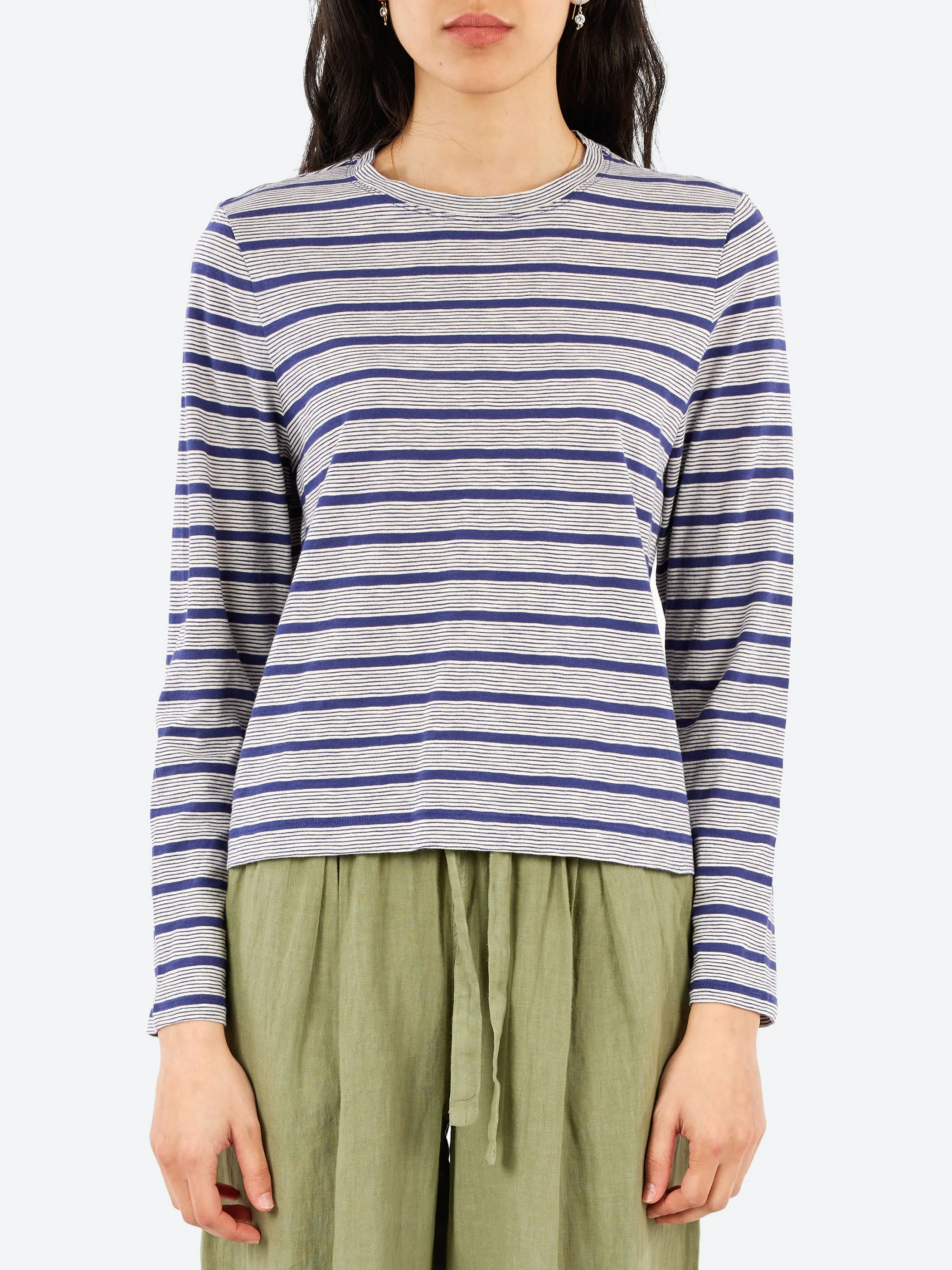 Stripe Crew Neck Tee