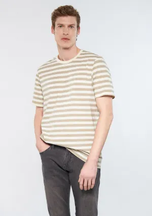 Striped Beige T-Shirt