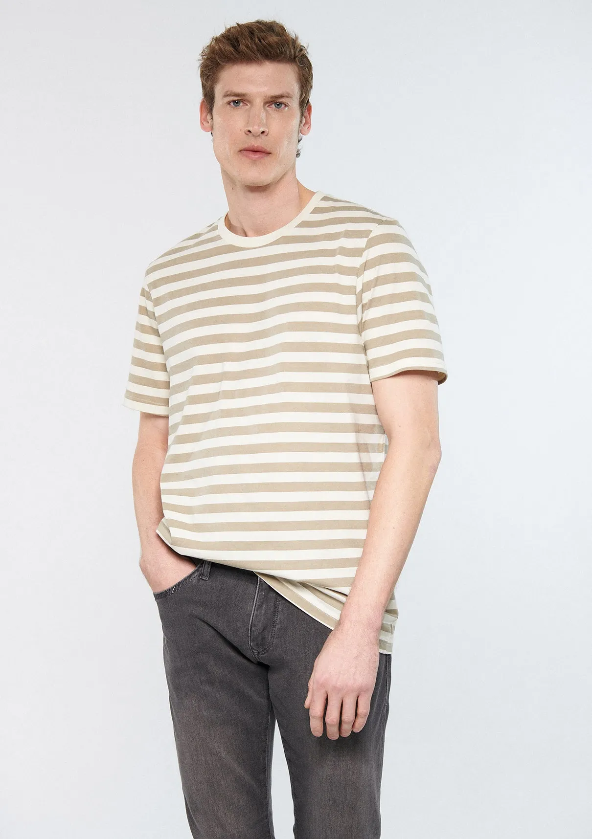 Striped Beige T-Shirt