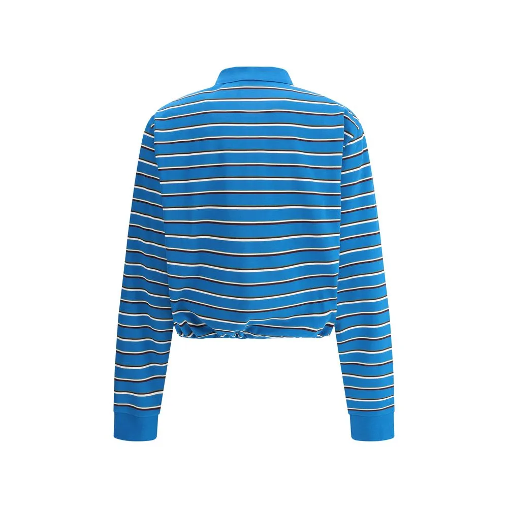 Striped cotton Polo Sweater