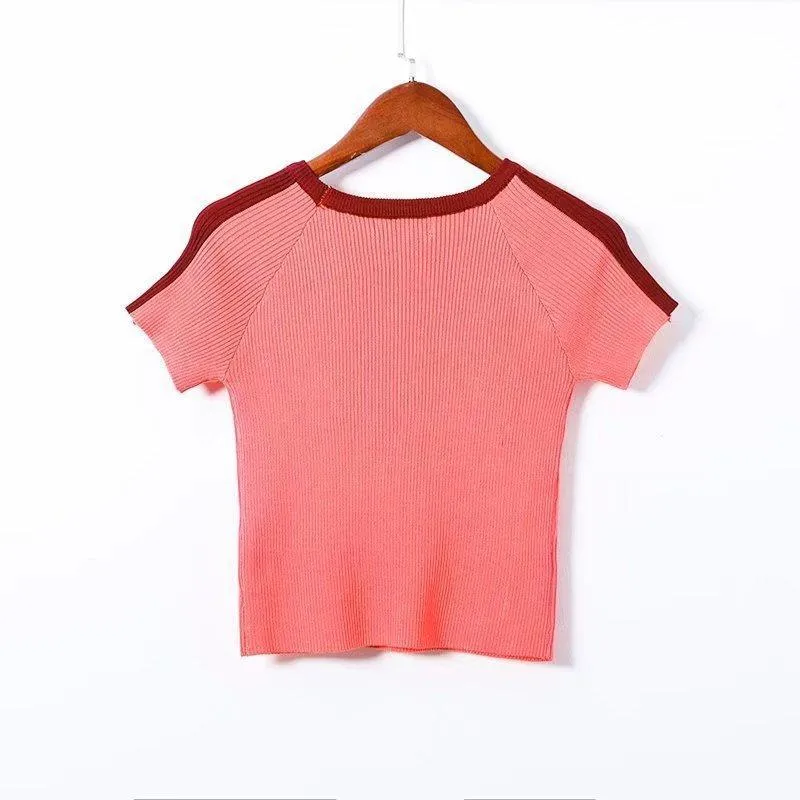 Striped Crop T-Shirt