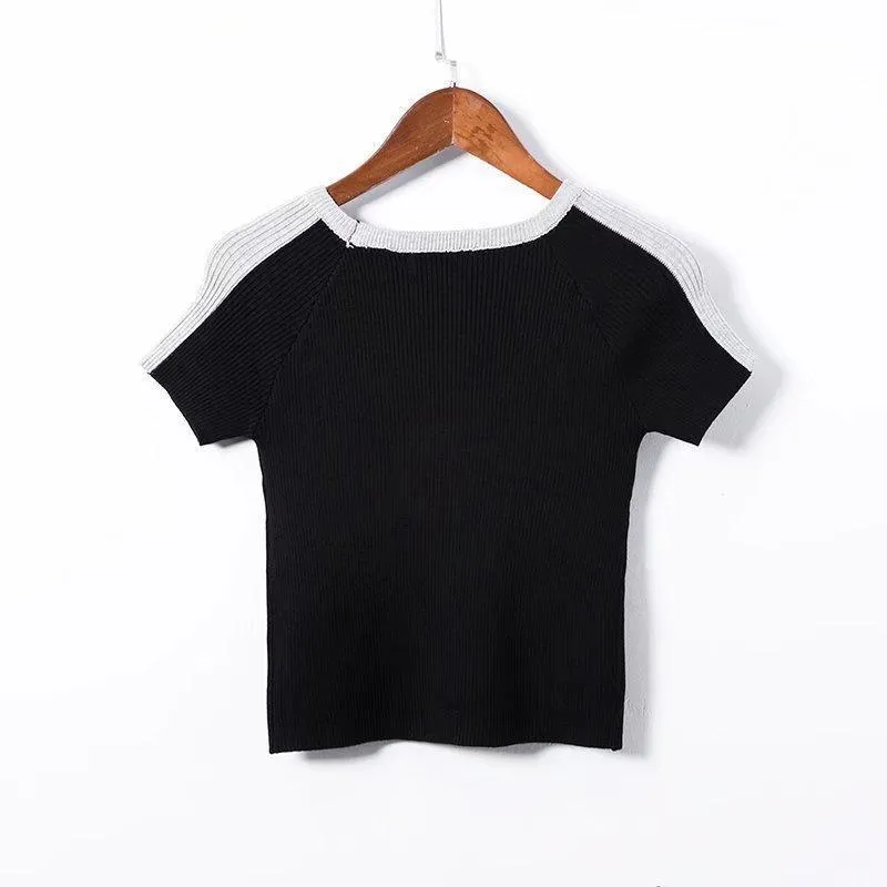Striped Crop T-Shirt