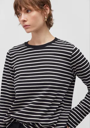 Striped Long Sleeve Basic T-Shirt