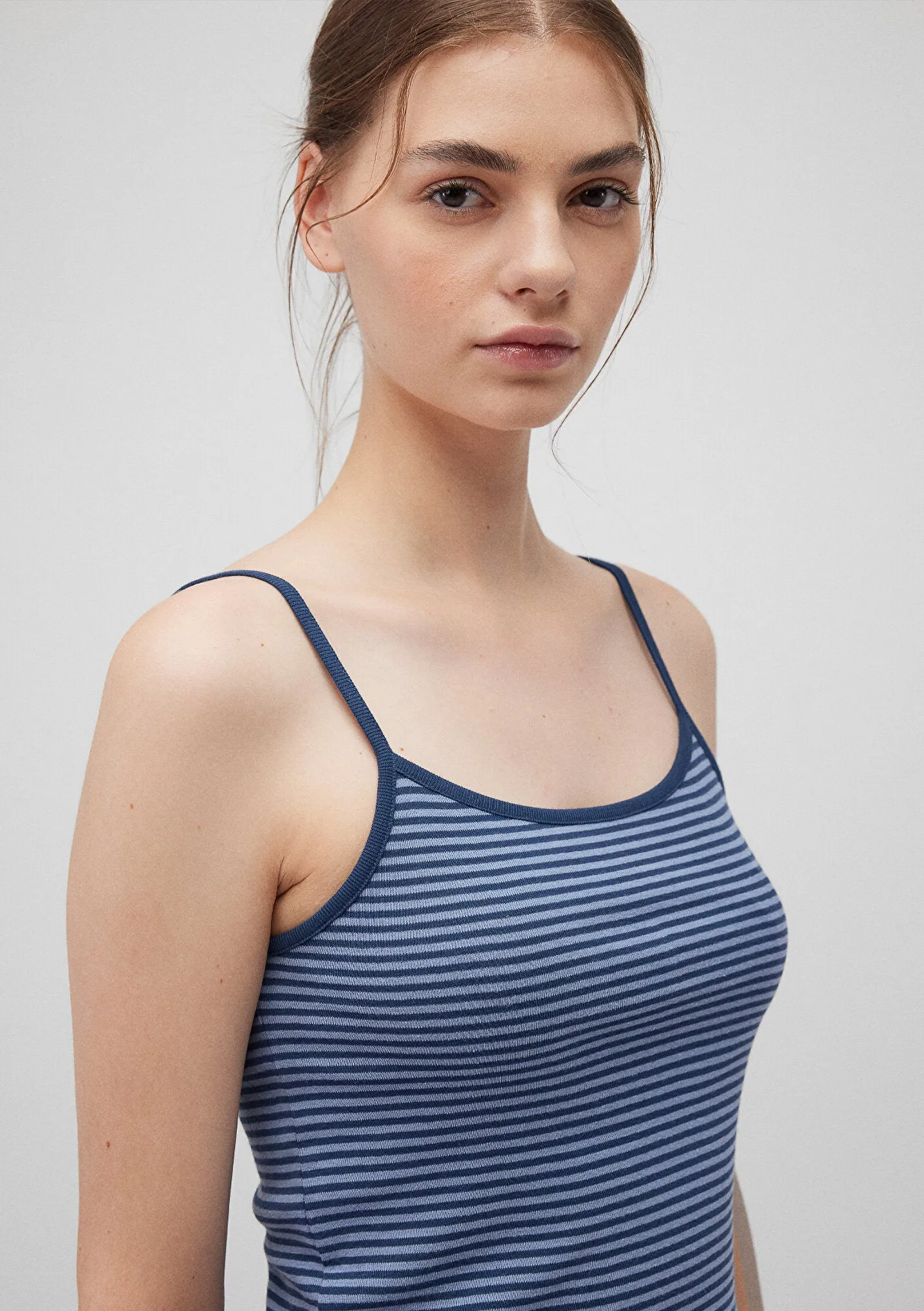 Striped Navy Tank Top