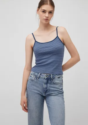 Striped Navy Tank Top
