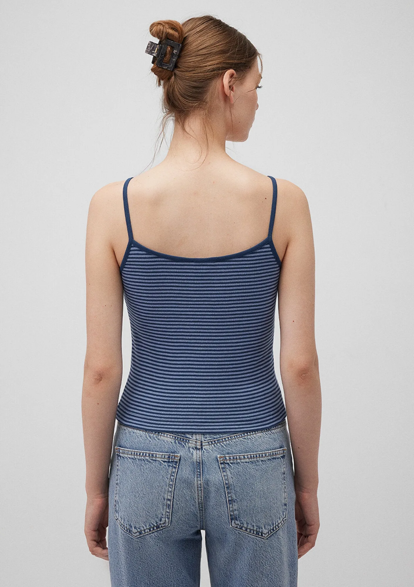 Striped Navy Tank Top