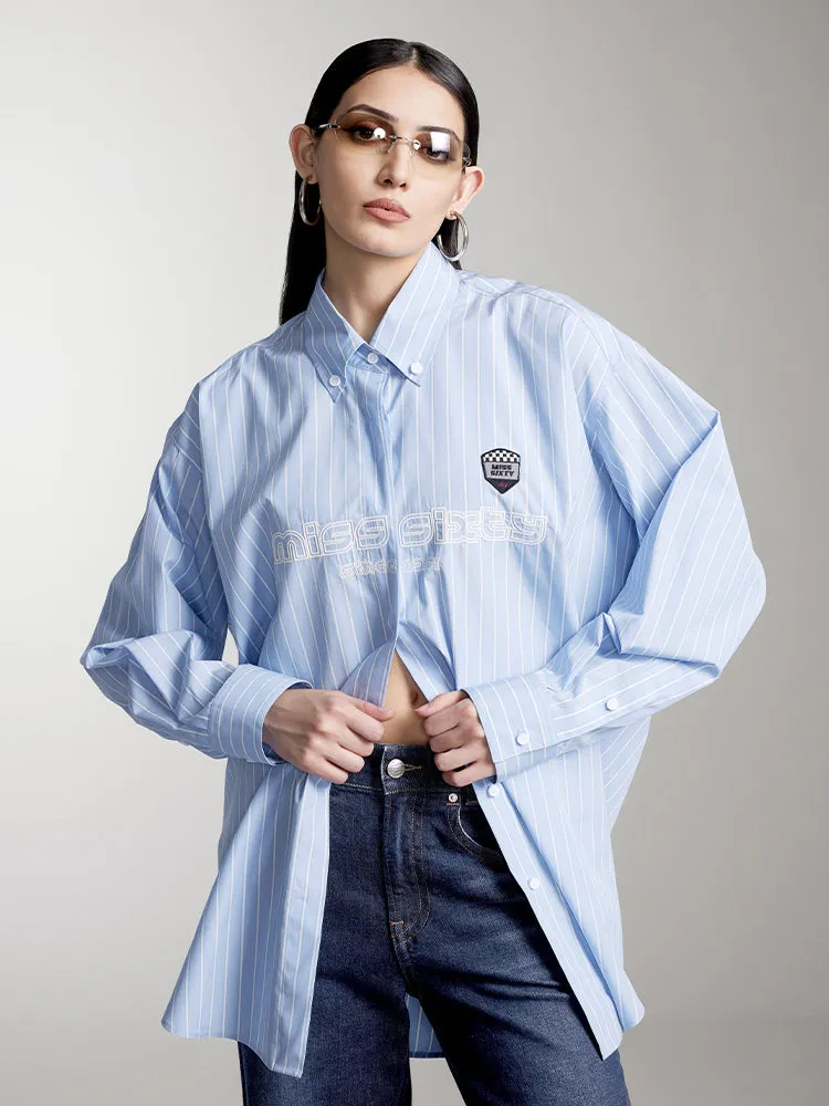 Striped Print Long Sleeves Shirt