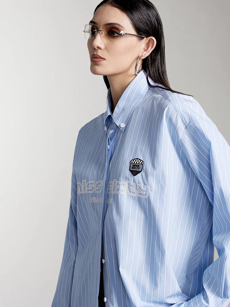 Striped Print Long Sleeves Shirt