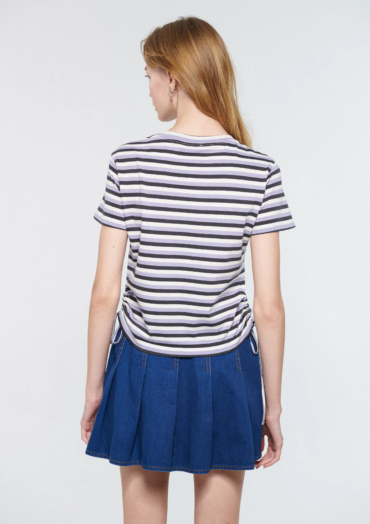 Striped Ruched Top