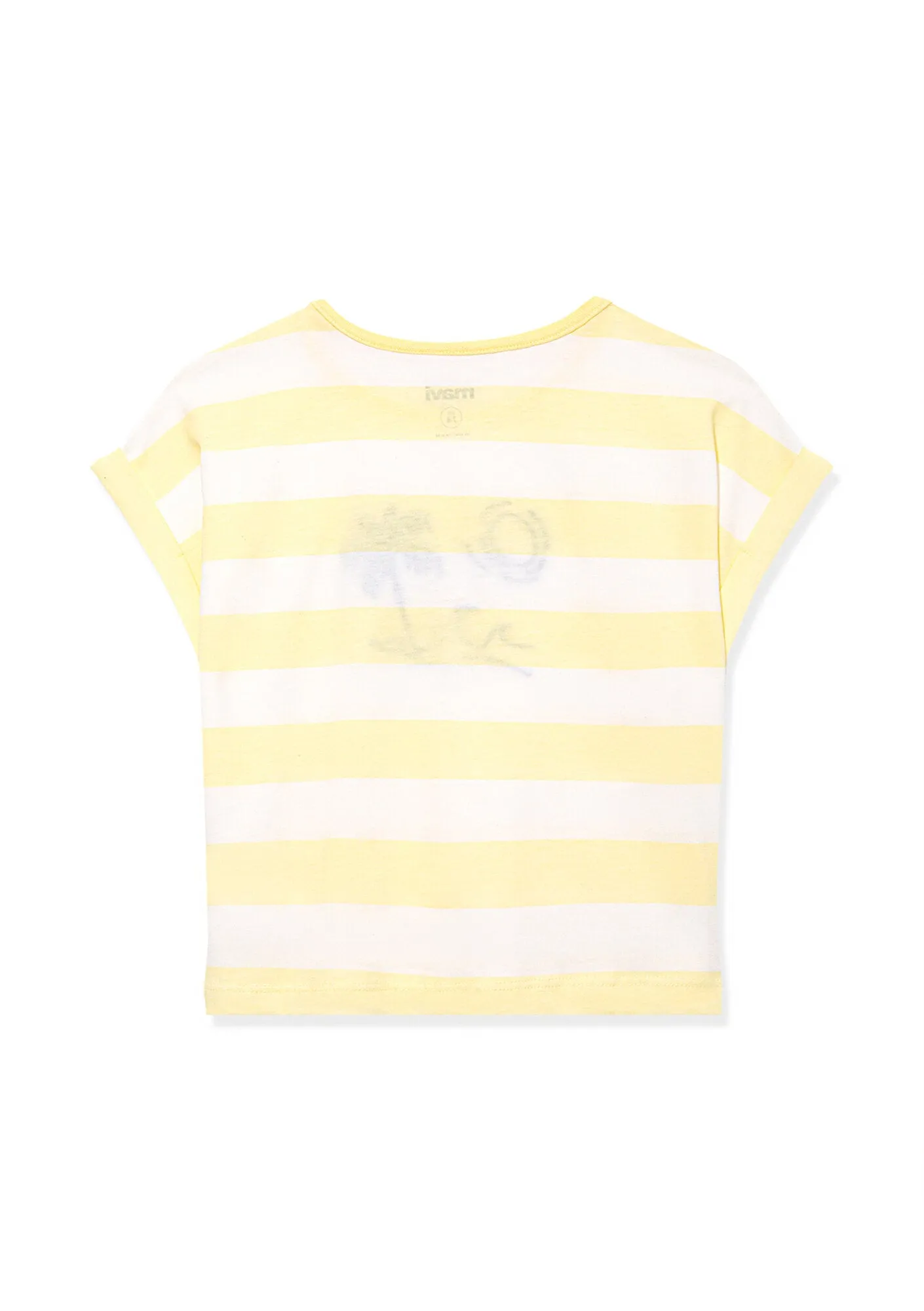 Striped Sleeveless Yellow T-Shirt