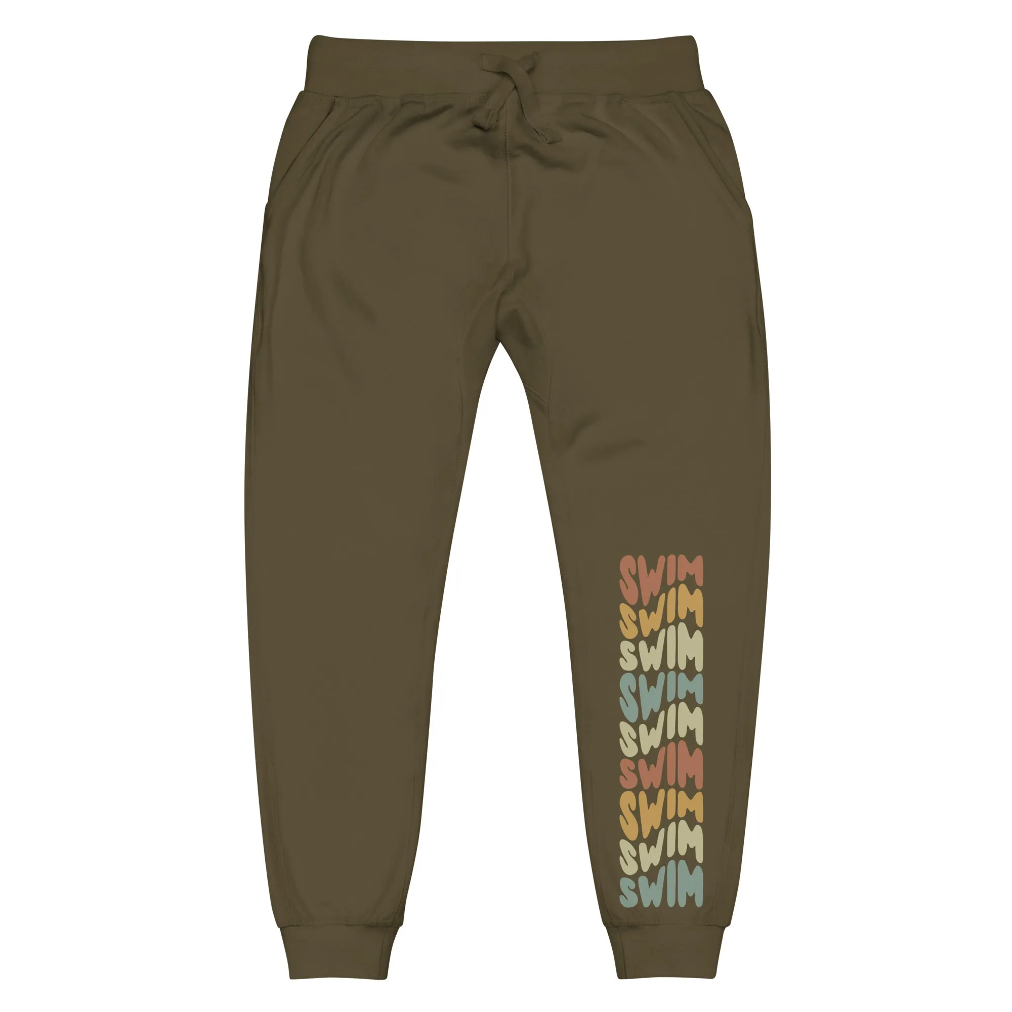 Swimmers Fleece Jogger Sweatpants Swim Retro