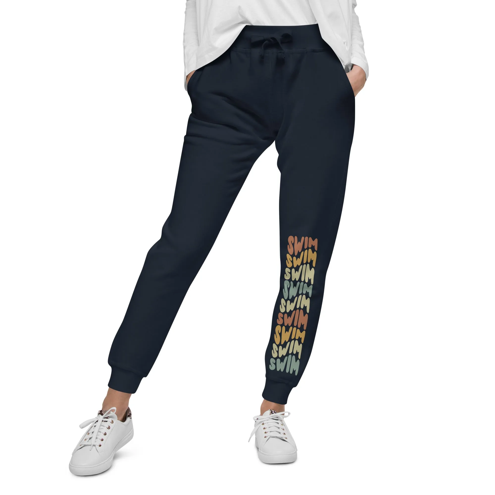Swimmers Fleece Jogger Sweatpants Swim Retro