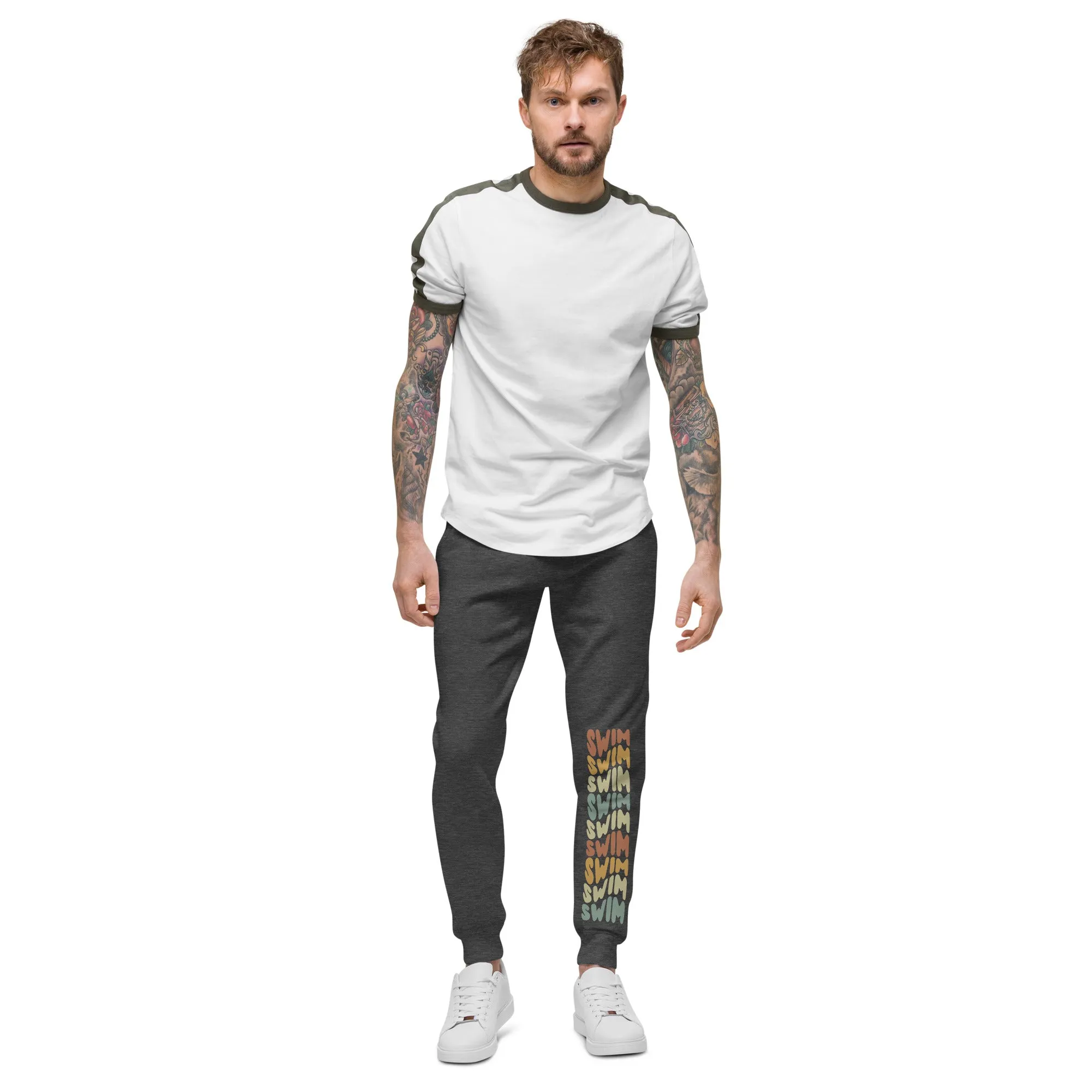 Swimmers Fleece Jogger Sweatpants Swim Retro