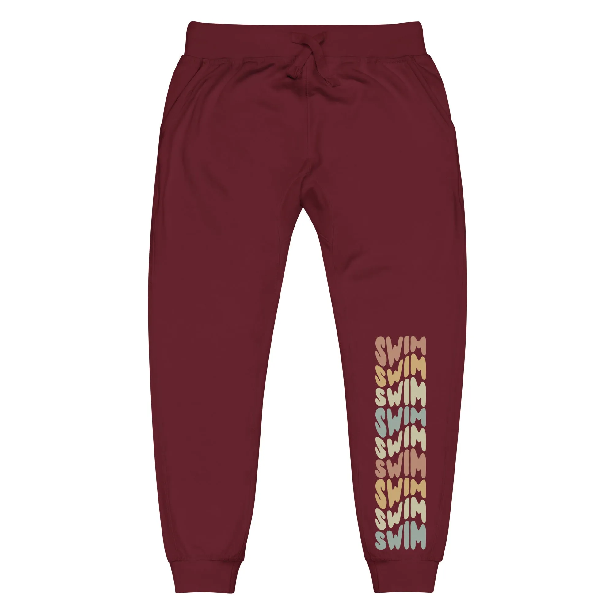Swimmers Fleece Jogger Sweatpants Swim Retro